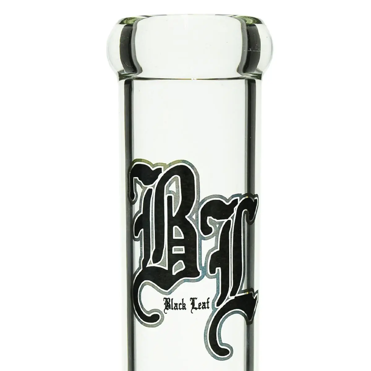 Black Leaf bong con percolador de 4 brazos multicolor
