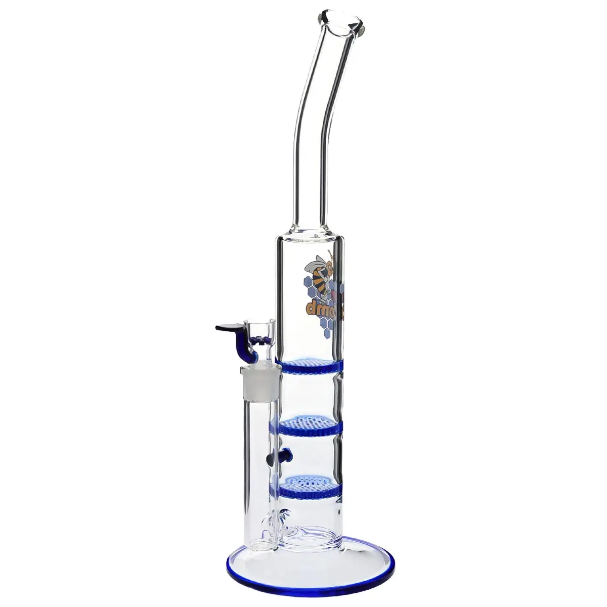 Black Leaf bong "Triple Colored Honey Comb" 42cm