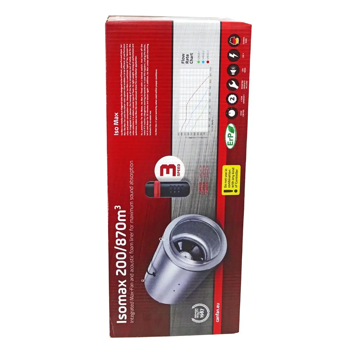 CAN Iso-Max 3-Speed 430m³/h