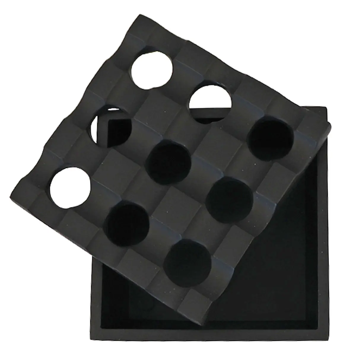 Cenicero de metal RAW negro