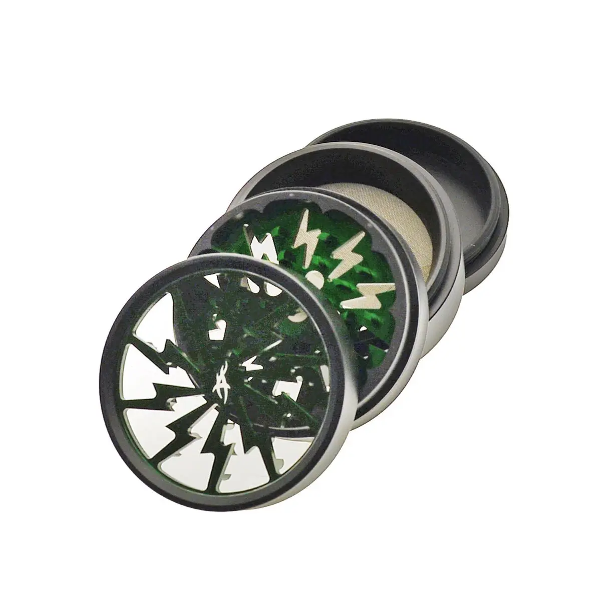 Thorinder Grinder con ventana negro / verde
