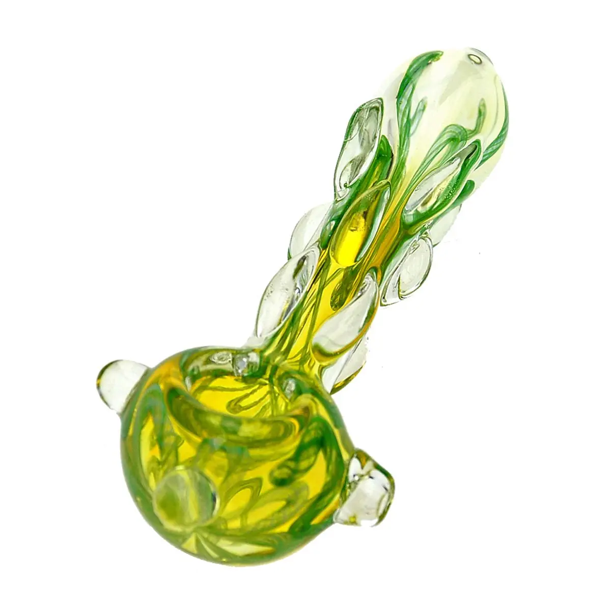 Pipa de cristal Bubbler de forma cuchara Entangling Tangle
