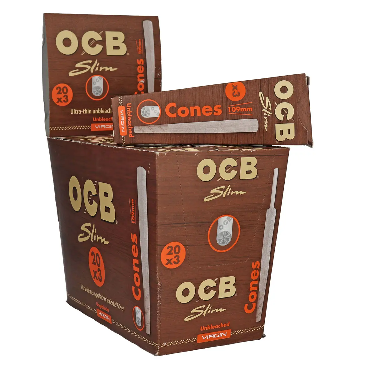 OCB Cones Slim sin blanquear - 12x