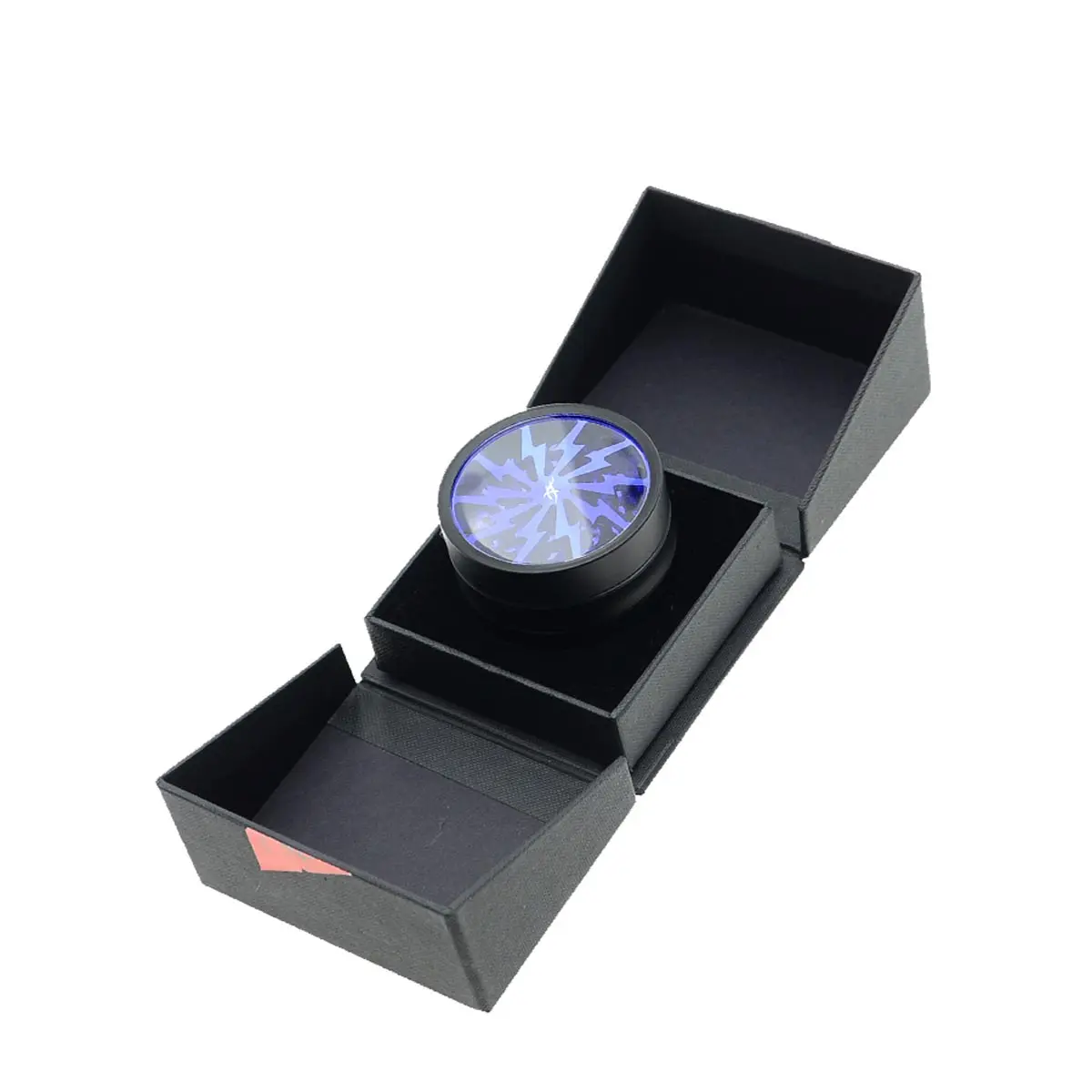 Thorinder Grinder con ventana negro / azul