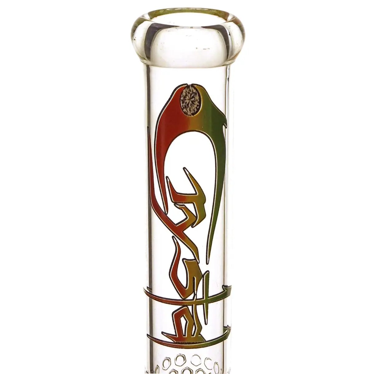 Crystal Beaker bong de cristal Rasta 46cm 18,8