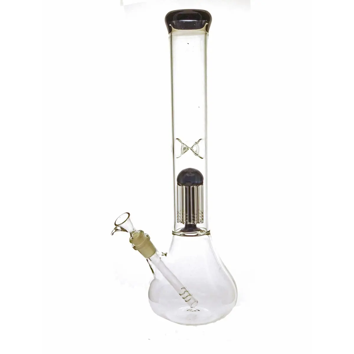 Bong Erlenmeyer Ice 8x Perc Negro