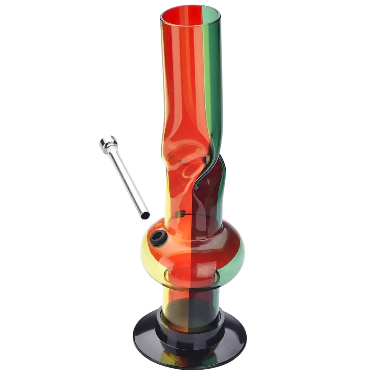 Champ High 'Twist Rasta' Bong de Hielo de Acrílico 31cm