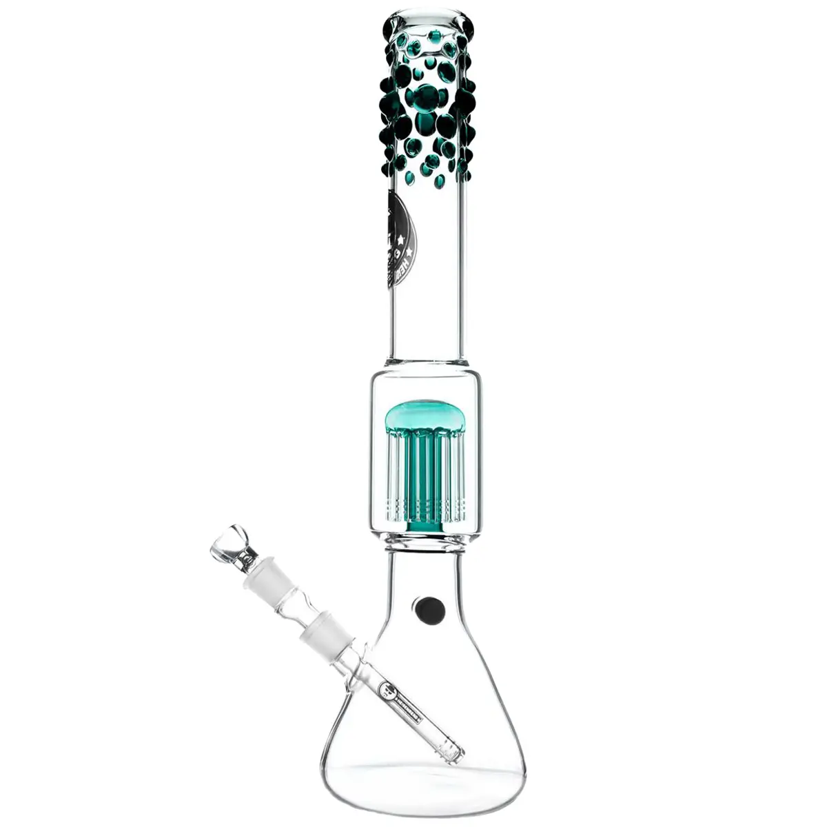 Heisenberg 'Beaker Bubble' 12-Arm Perc 18,8 - verde