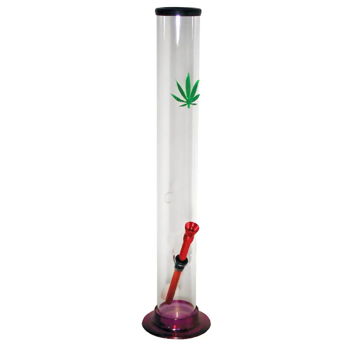 Otherside bong acrílico hoja de cáñamo 40cm