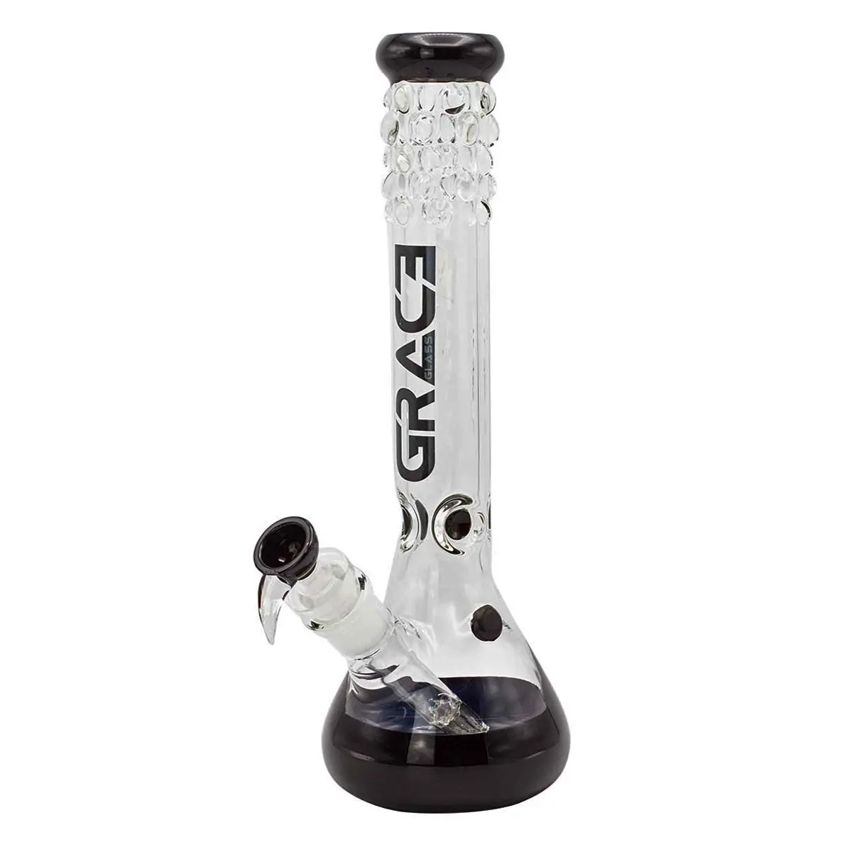 Grace Glass Bong 'Pearl' - negro