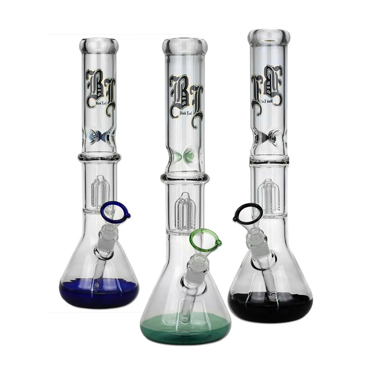 Black Leaf bong con percolador 4 brazos