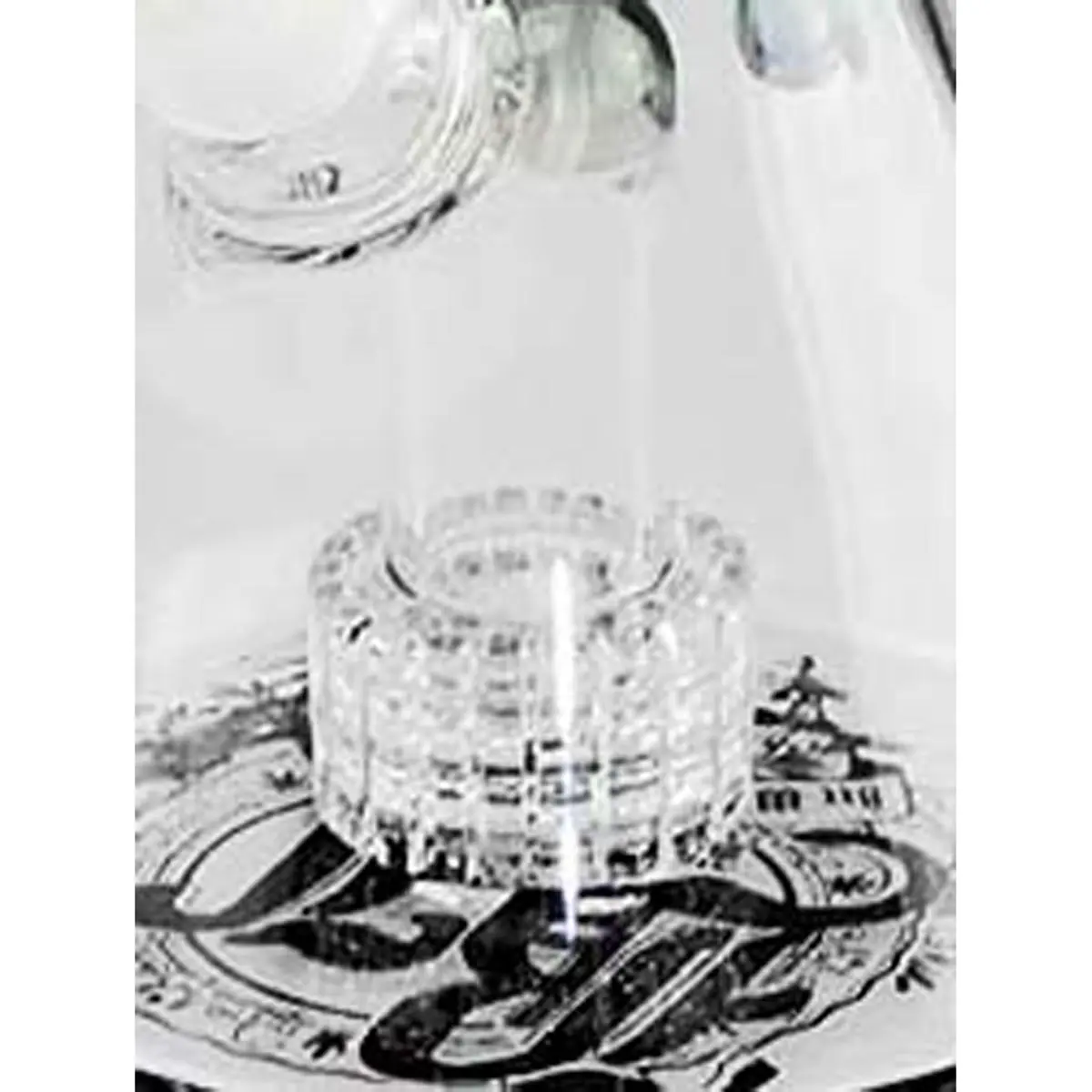 Bong de hielo Black Leaf con percolador de tambor 40cm