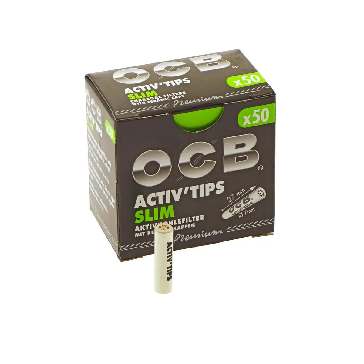 OCB Activ Tips Slim 7mm - 50pcs
