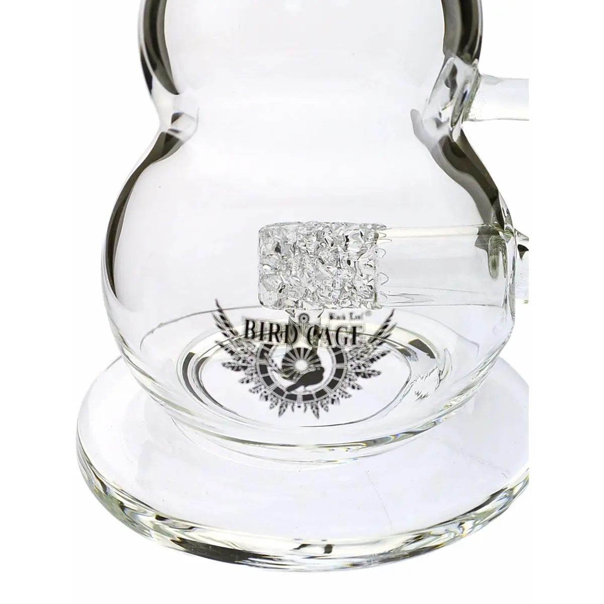 Black Leaf Bird Cage bong de cristal