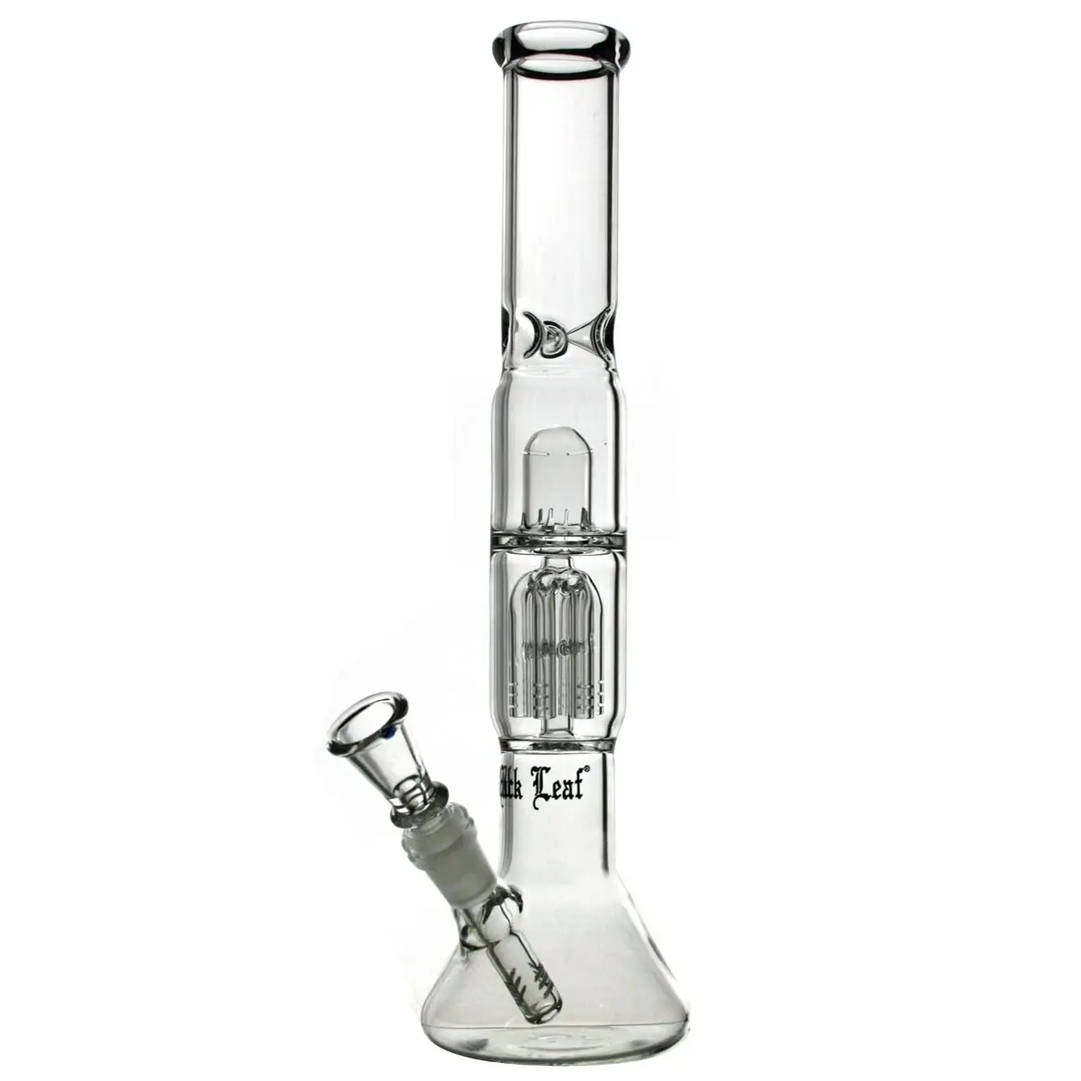 Black Leaf bong con hielo con Percolador doble - 38cm