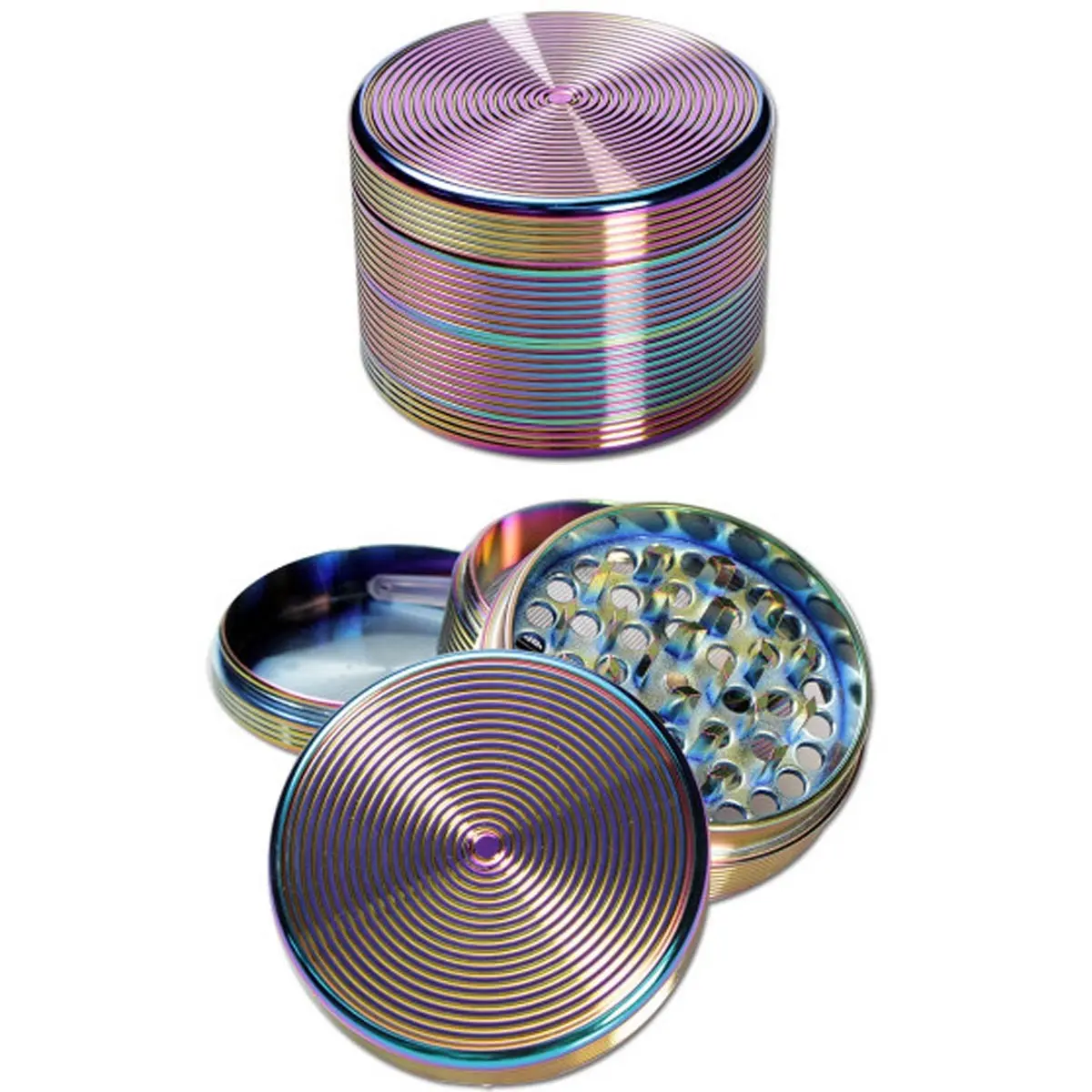 Grinder colores del arcoíris con tamiz de metal 4 pzs. Ø 63 mm