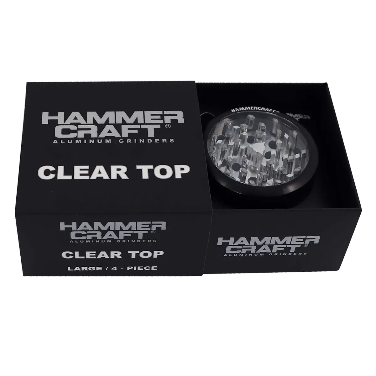 Hammercraft Grinder con Ventana de Vidrio de 4 Partes 63mm