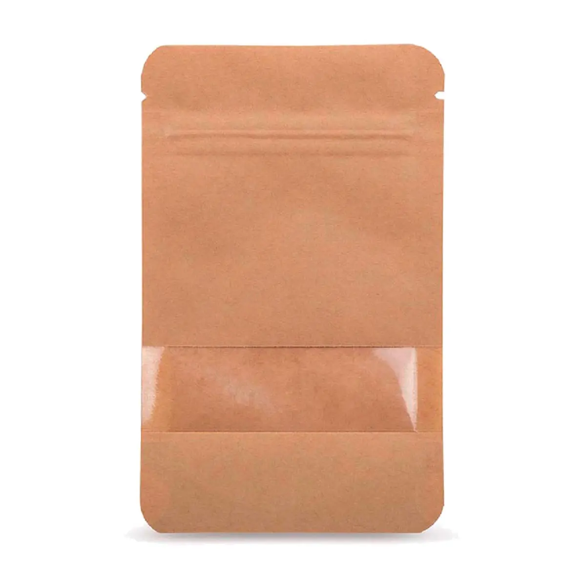Bolsa de papel kraft con ventana 13 x 22,5cm