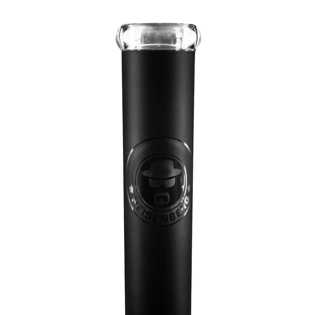 Bong de vidrio Heisenberg con base de silicona 'Black Skyler' 