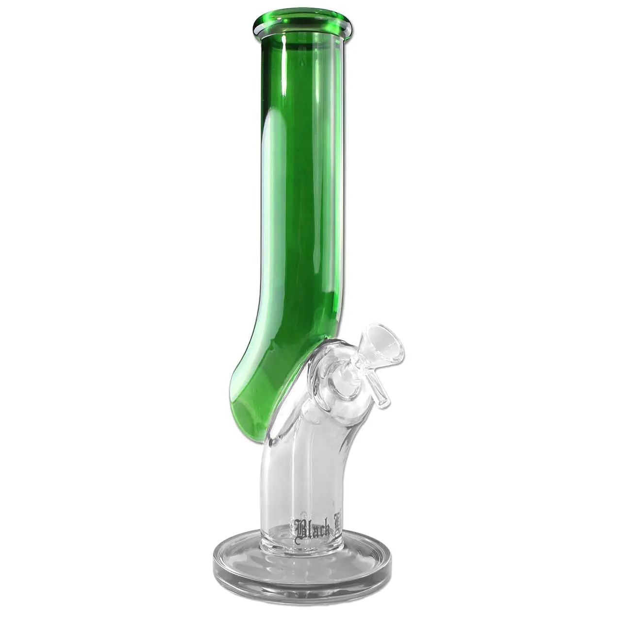 Black Leaf bong de vidrio 'JL' verde