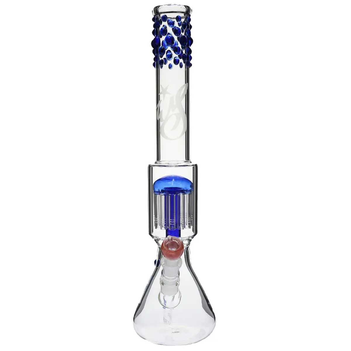 Weedstar Messias Illusion Perc Azul con 12 brazos