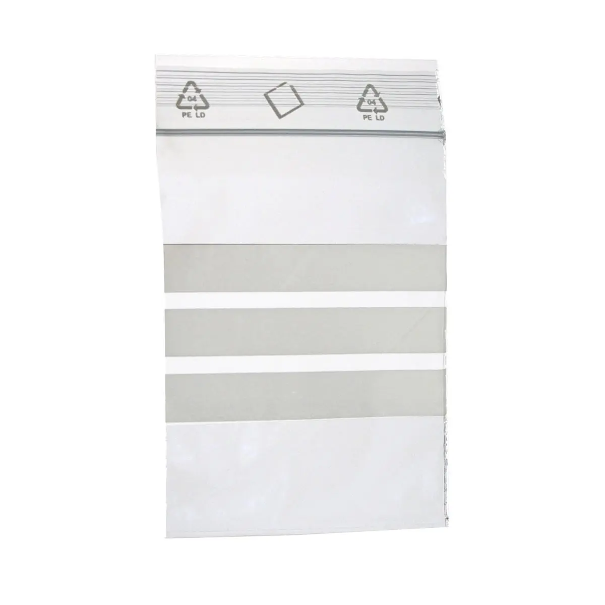 100 bolsas autocierre transparentes - 6x8 cm, con etiqueta