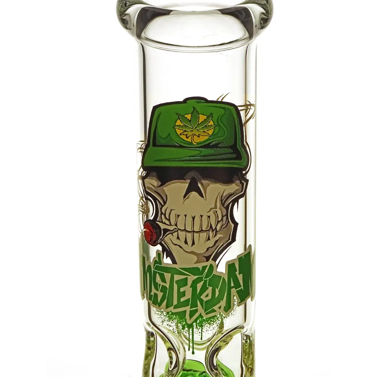 Bong Amsterdam Cráneo Recto 18.8 42cm Verde