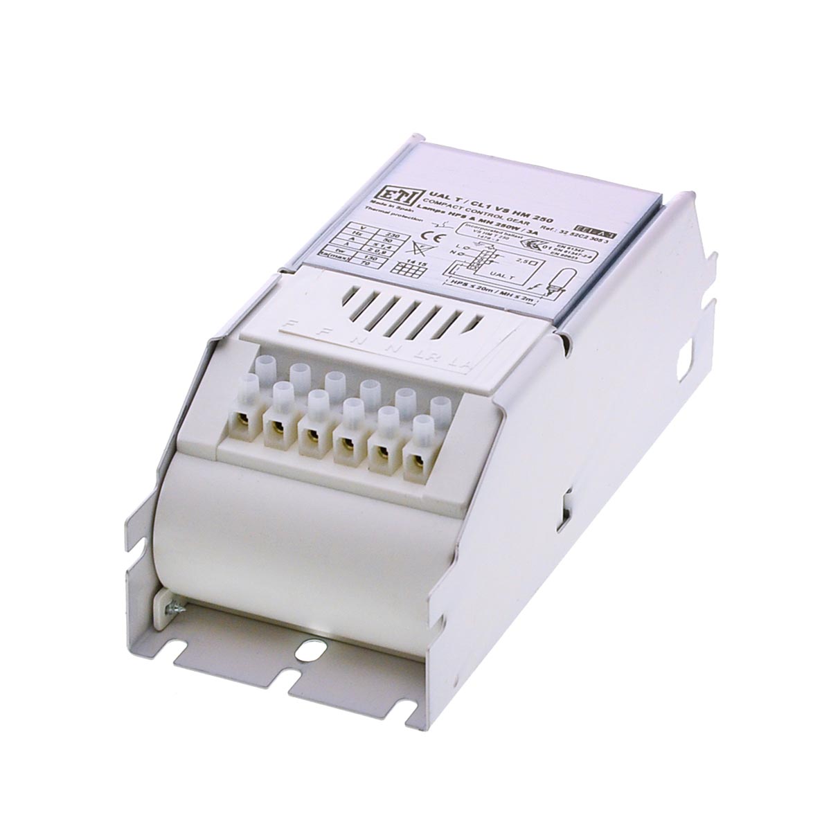 ETI UAL T / CL1 Ballast 250 W para SAP y HM