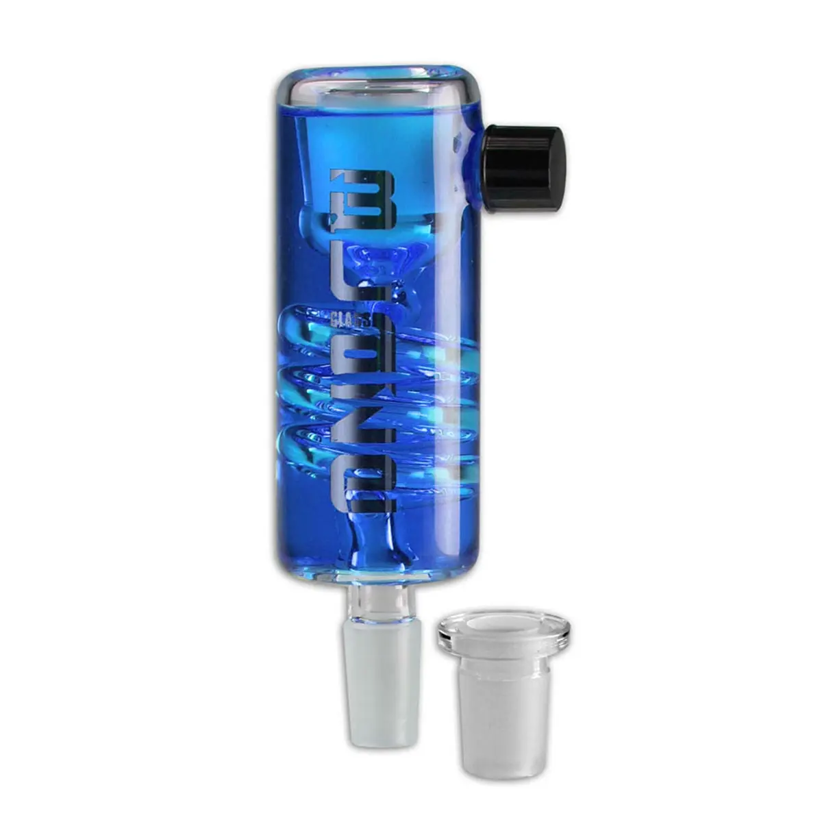 Blaze Glass 'Spiral' Refrigerador de gel 14,5/18,8 - azul