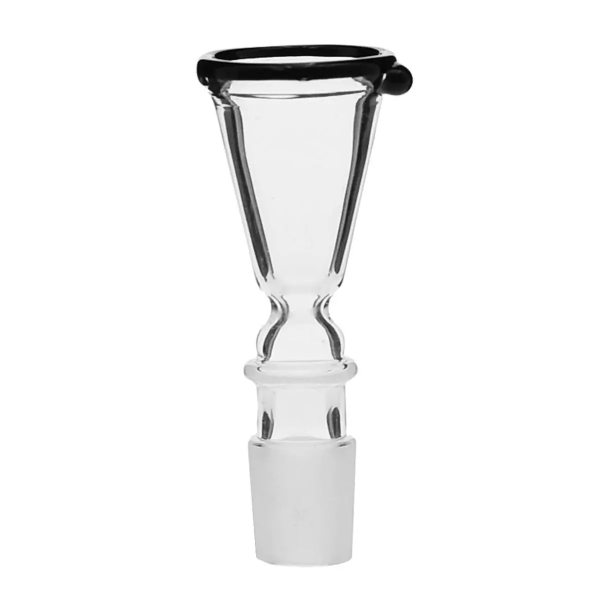 Cazoleta de cristal embudo con borde 18.8 negro 