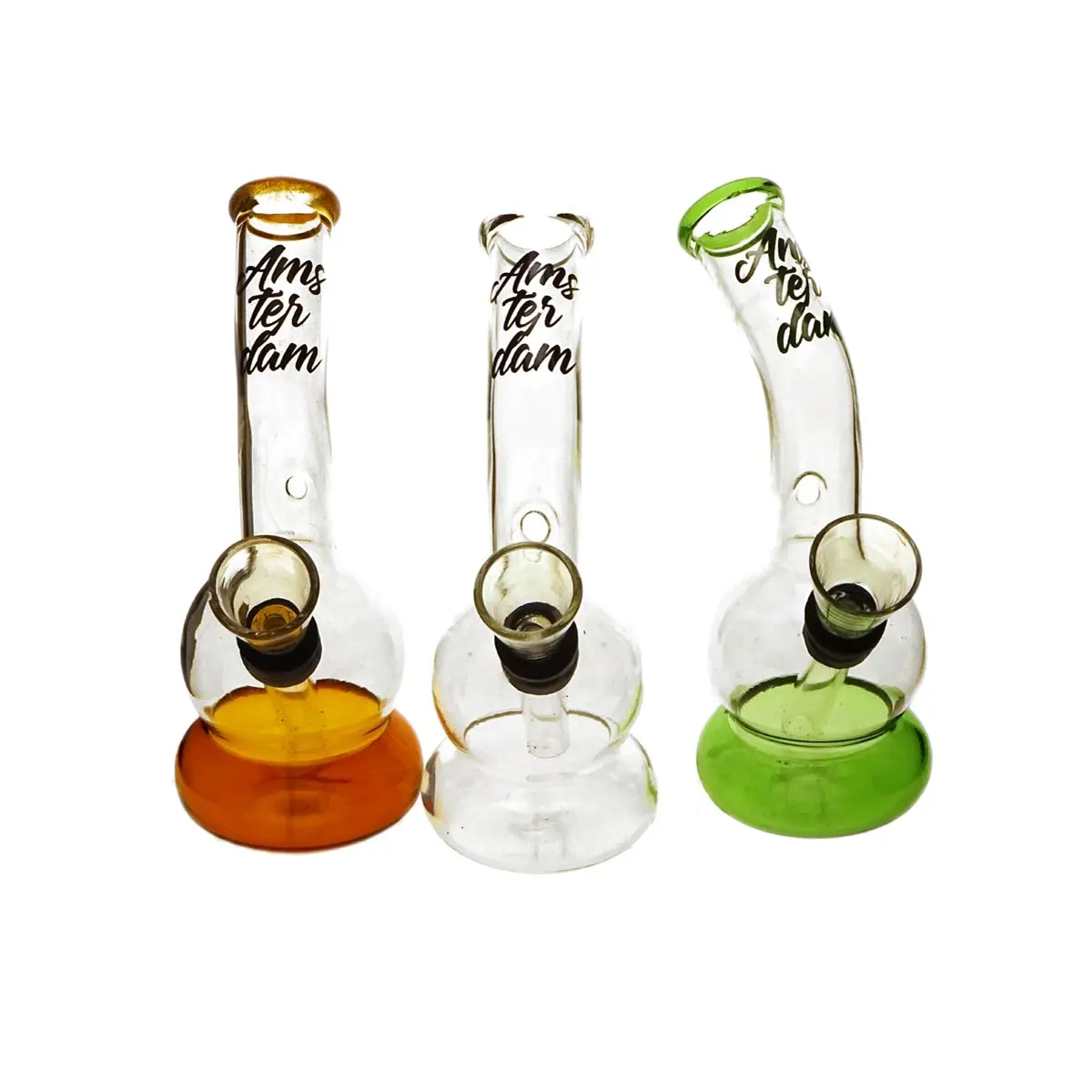 Mini Pipa de cristal Amsterdam 12cm - Calcetines