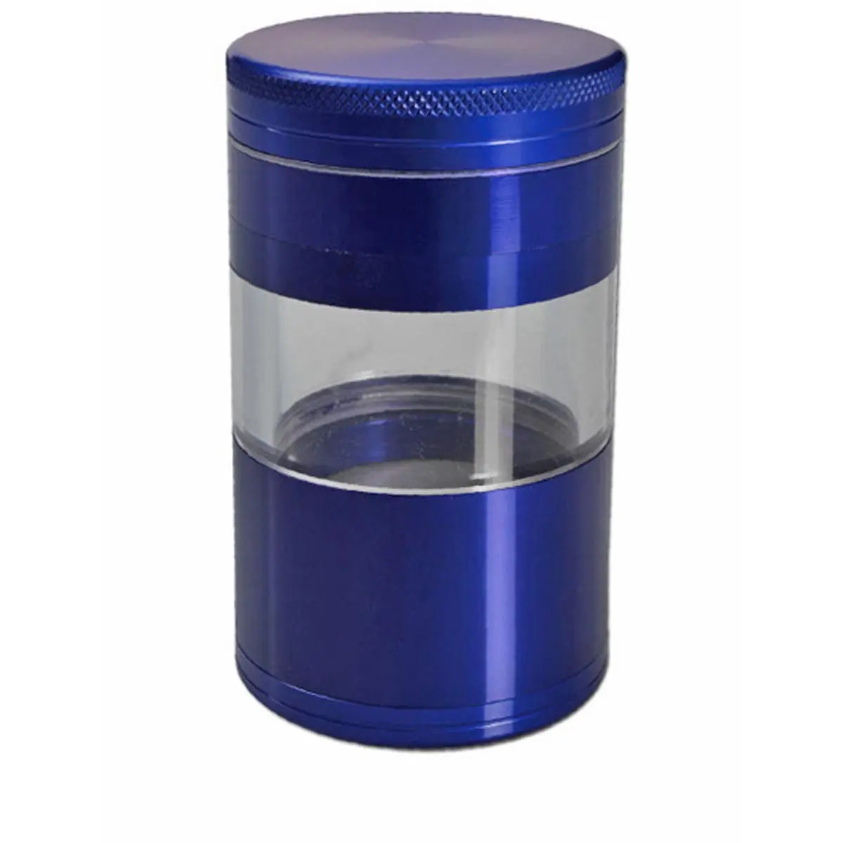 Grinder de aluminio 5 piezas con cierre magnético azul