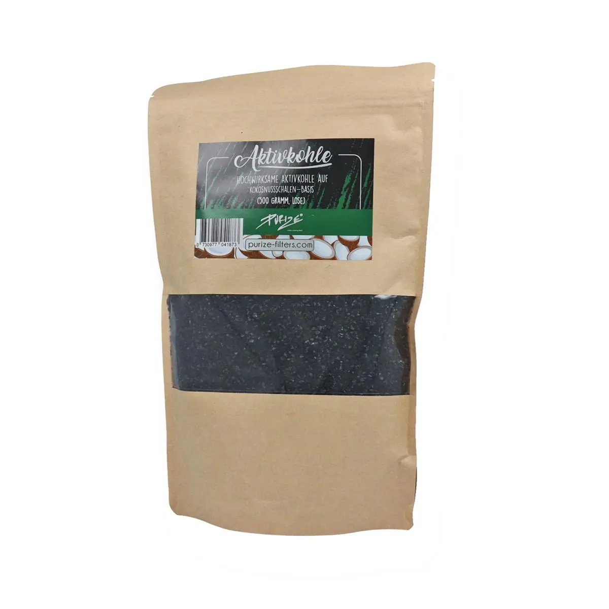 Cáscaras de coco PURIZE® - carbón activo, suelto 500g