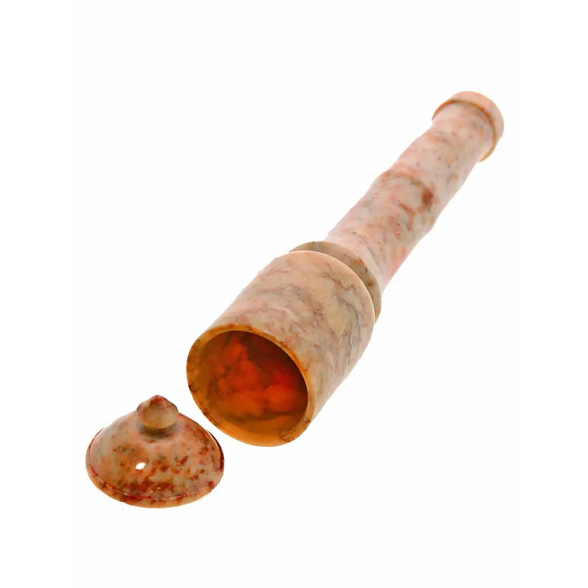 Chillum de piedra de jabón con tapa