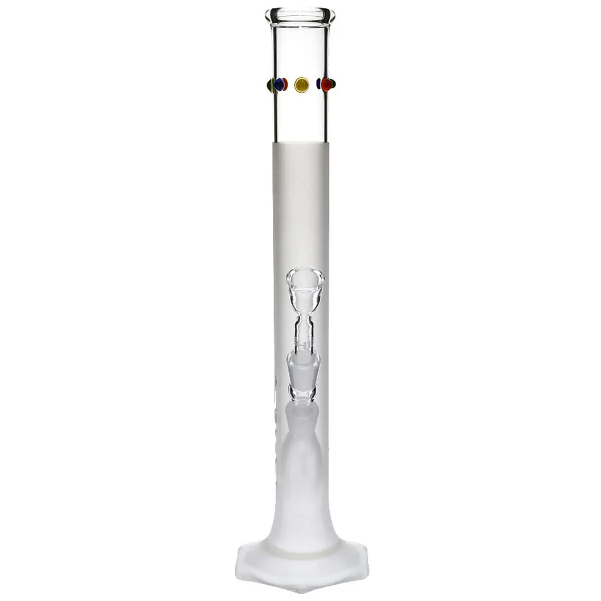 Ehle Grace bong de cristal mateado con color 14,5