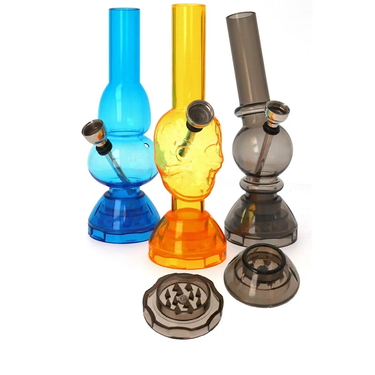 Mini Bong acrílico + molinillo