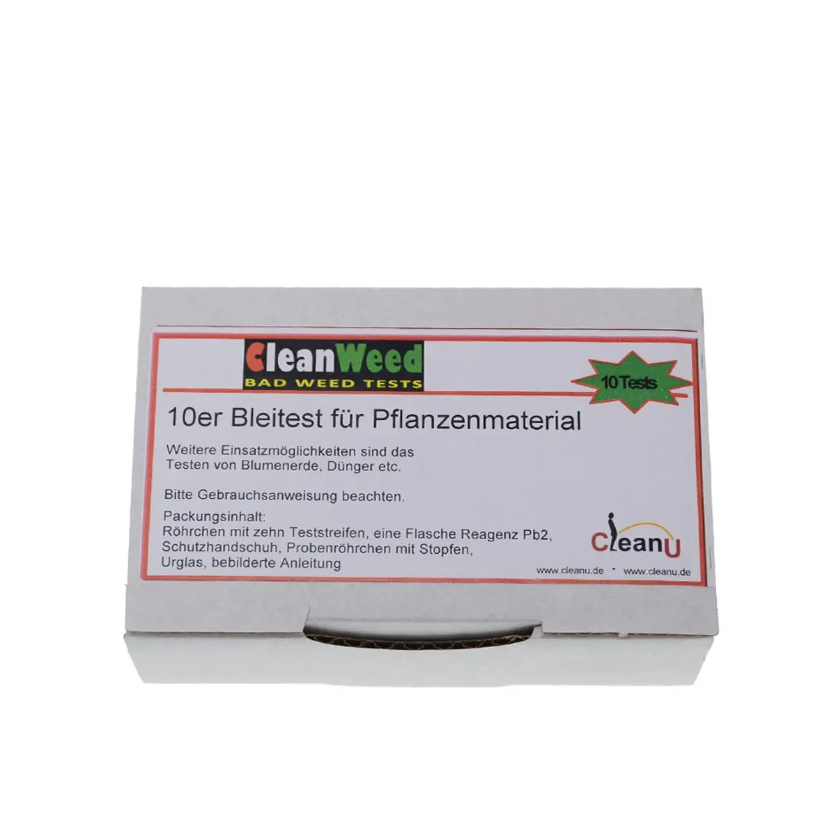 Prueba de adulteración con plomo CleanWeed - 10x