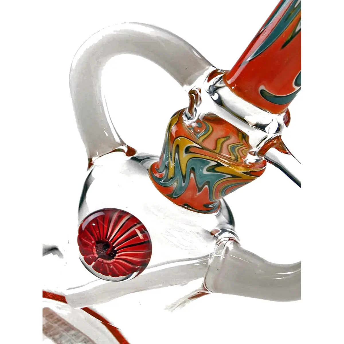 Recycler Vidrio Art Bong naranja