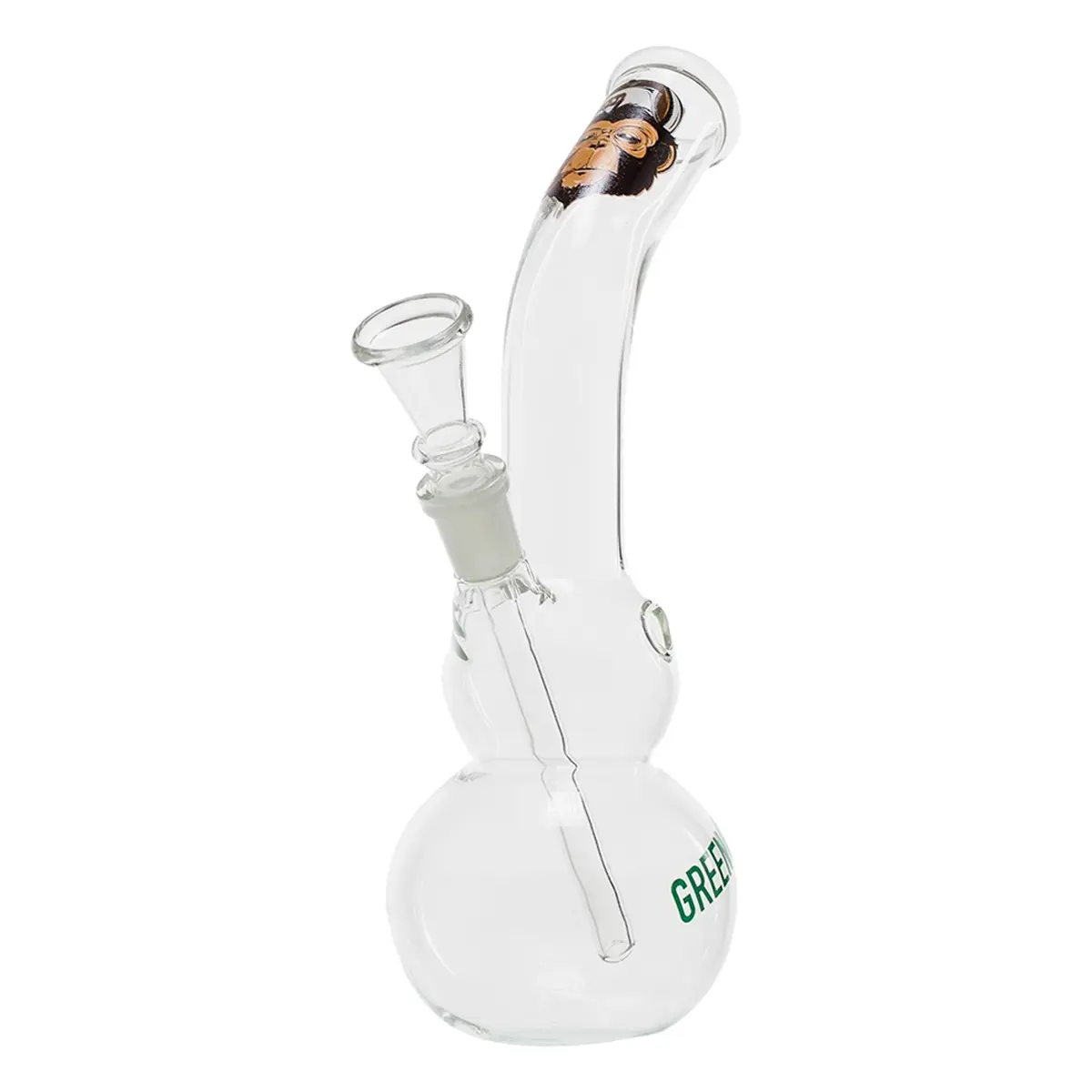 Bong de doble barriga 'Monkey' Greenline de 22 cm.
