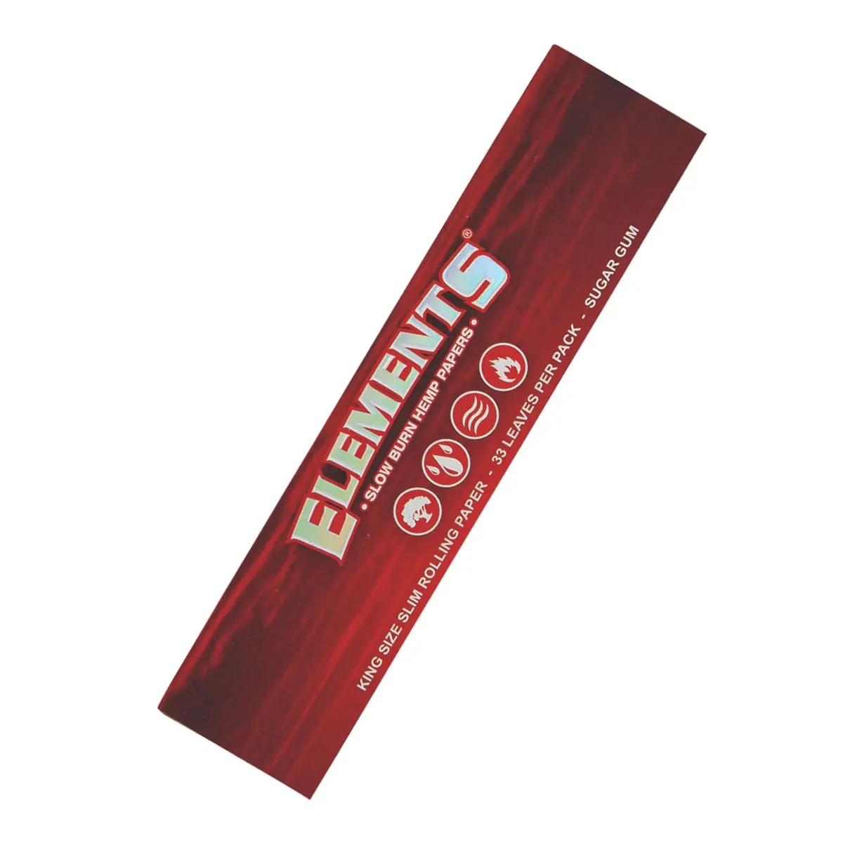 Elements RED Kingsize Slim cáñamo papel de fumar