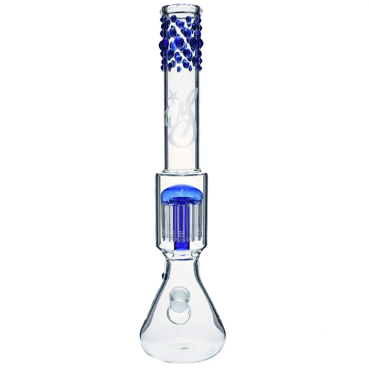 Weedstar Messias Illusion Perc Azul con 12 brazos