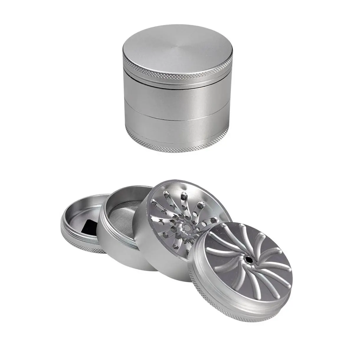 Grinder de Aluminio Masher plata