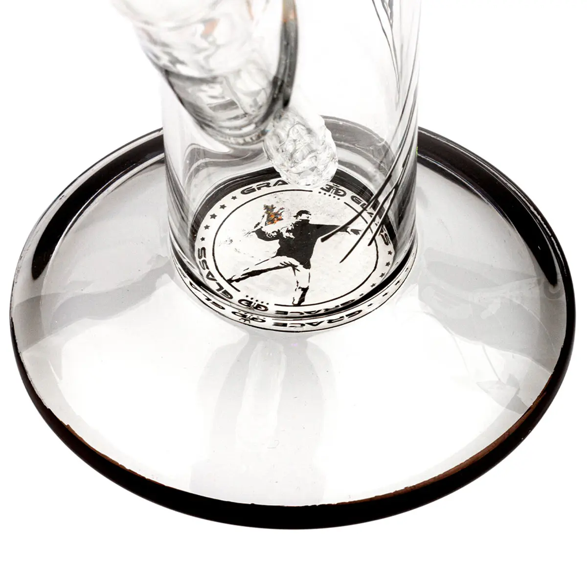 Grace Glass 'Banksy Flower Thrower' Bong 34 cm