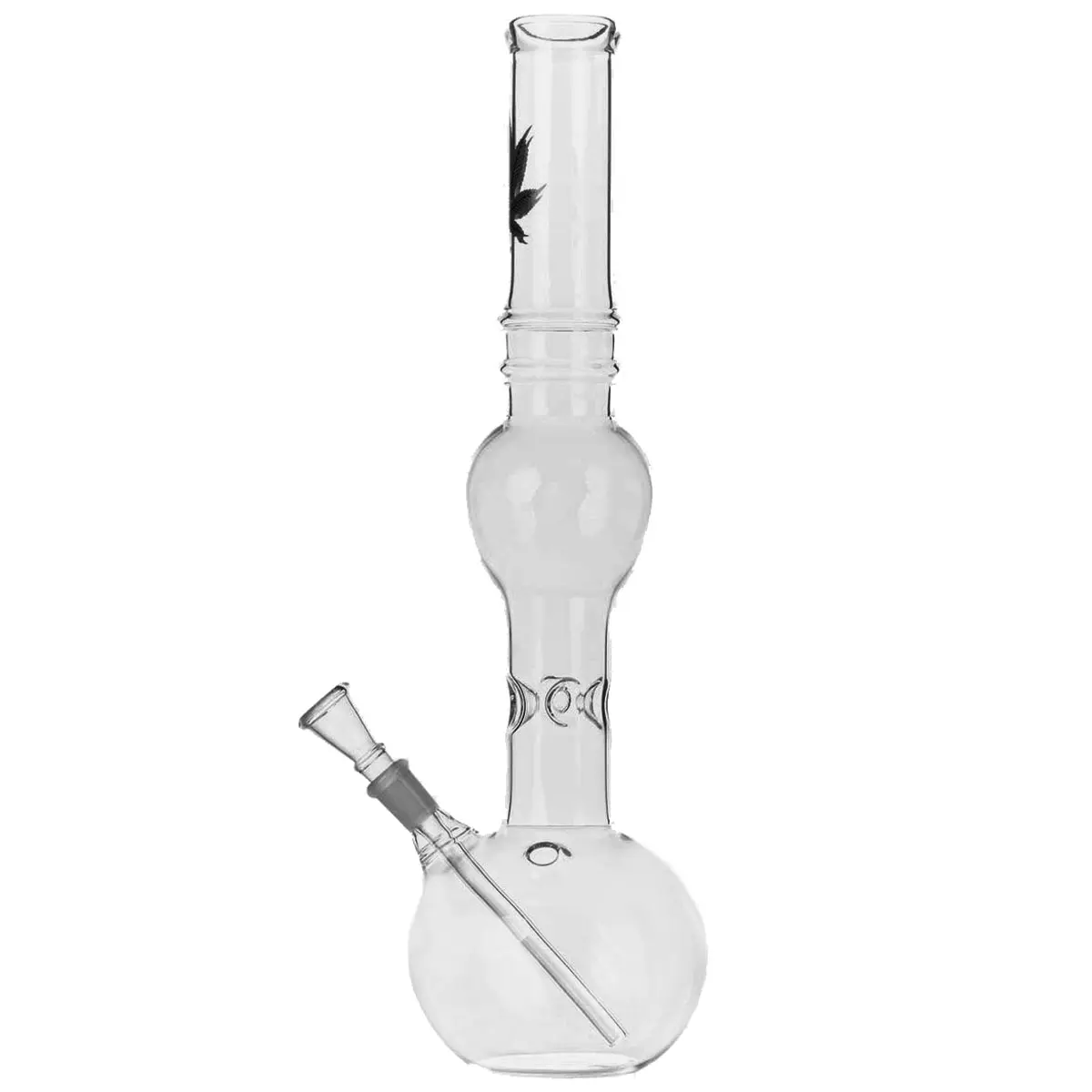 Bong con hielo "hoja de marihuana" 39cm