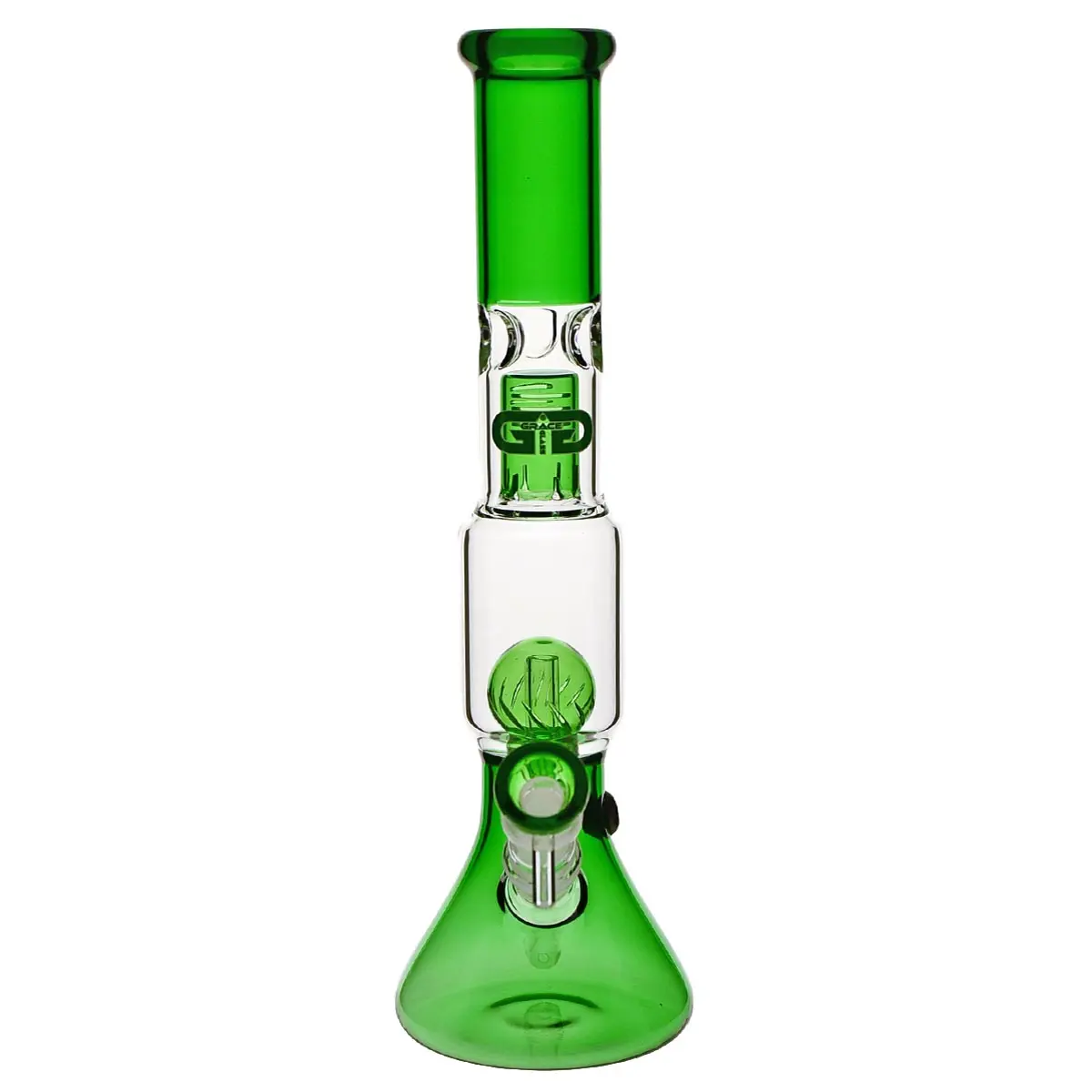 Grace Glass Bong Rounded Green Ramona 35 cm