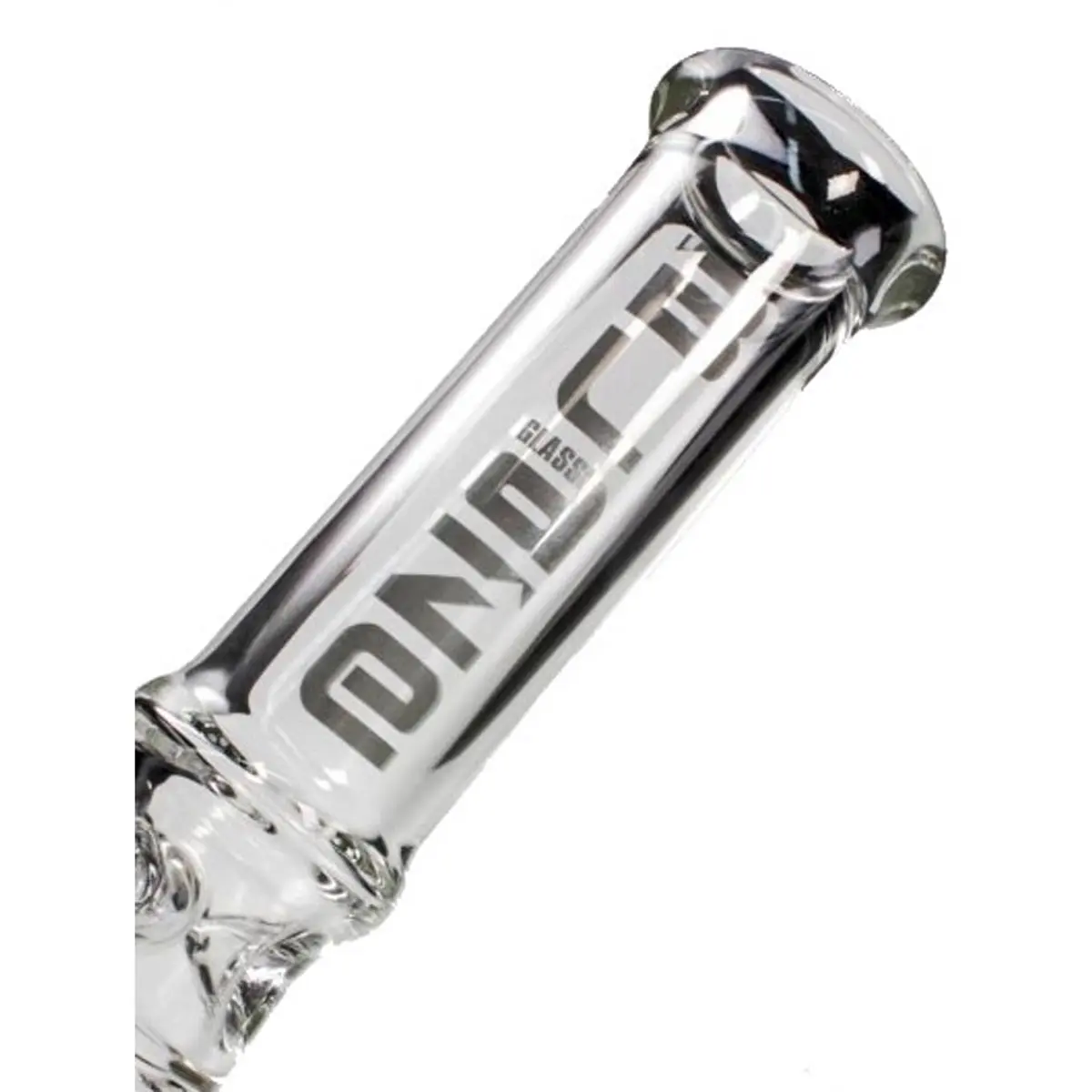 Blaze Glass Tower Bong con doble percolador - 56 cm negro