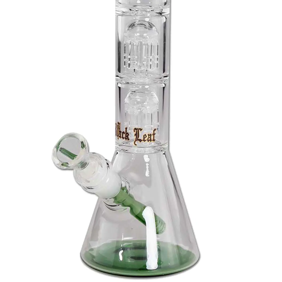 Bong de hielo Black Leaf con doble perc 31 cm