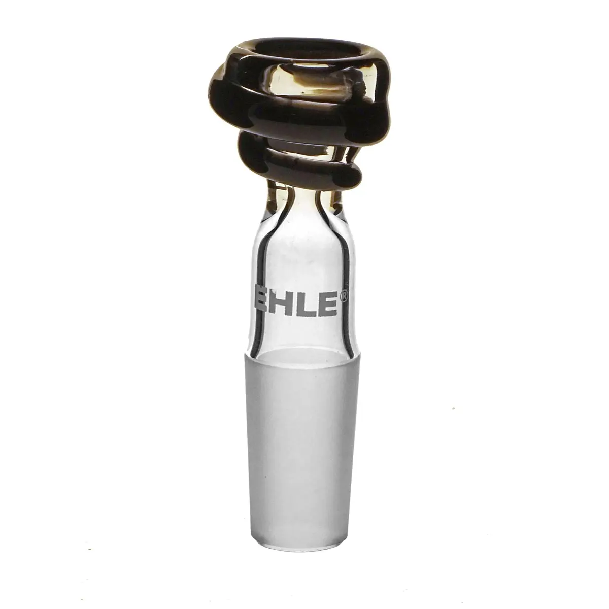 Ehle cazoleta one-hit 14,5 mm con espiral de vidrio de color NEGRO