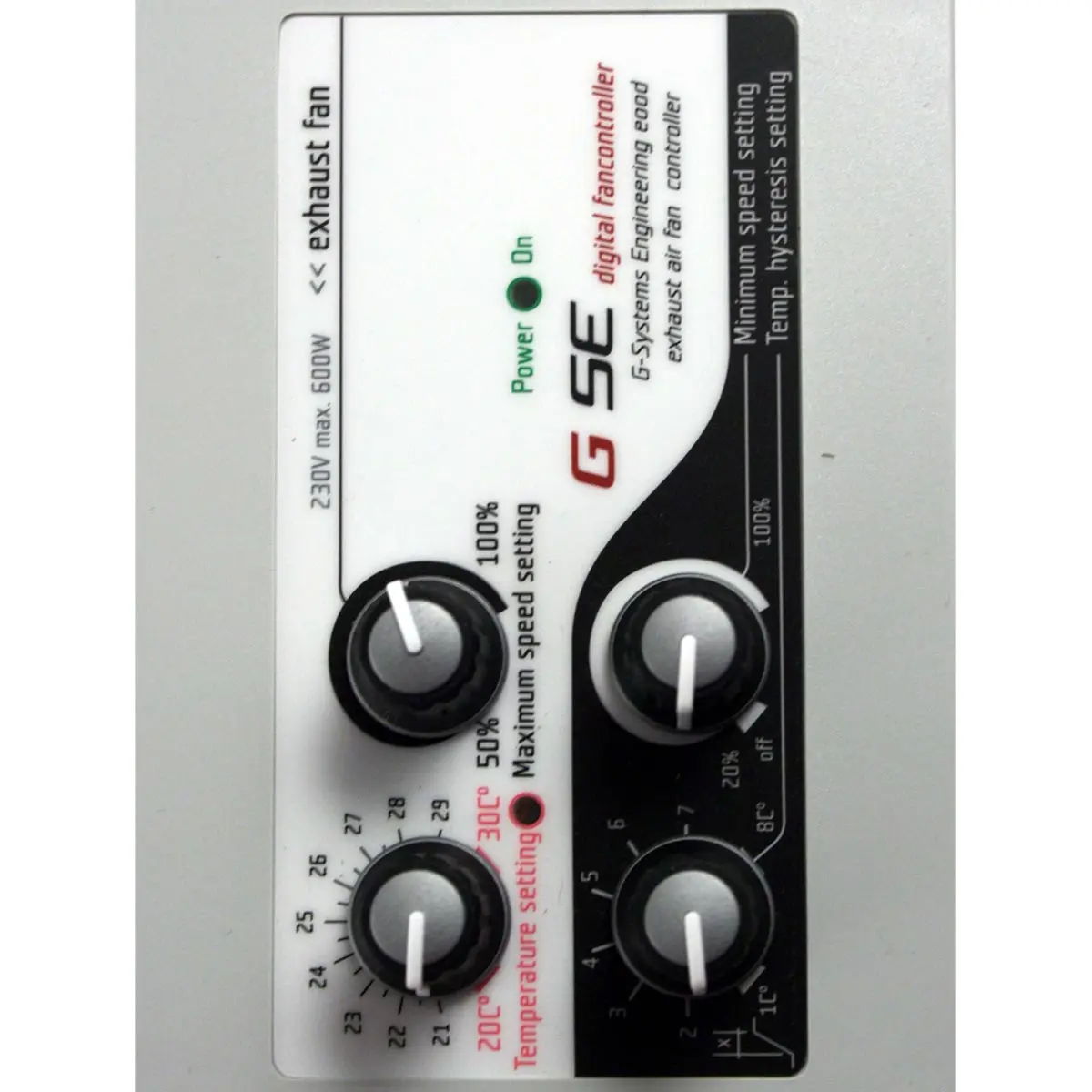 G-Systems Controlador de Velocidad, min-max-histéresis