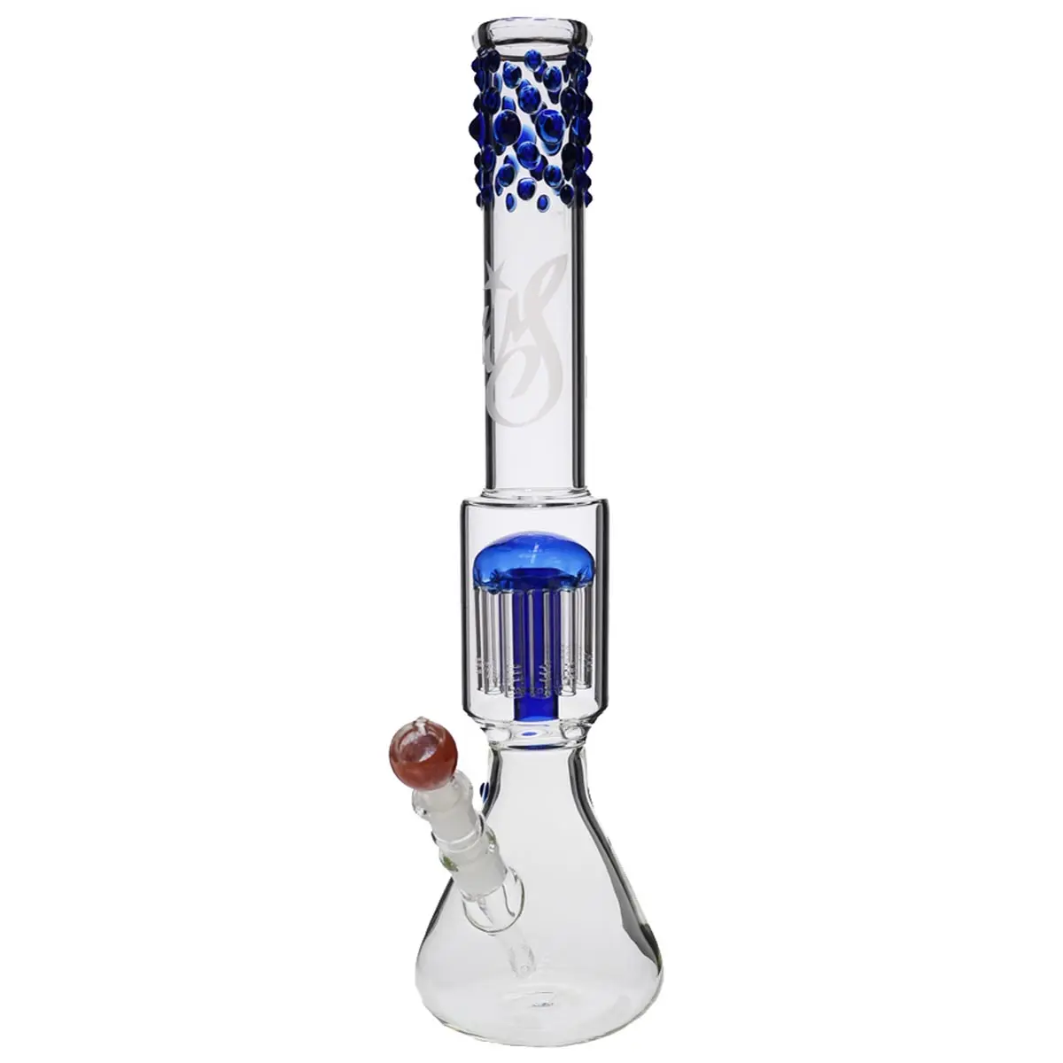 Weedstar Messias Illusion Perc Azul con 12 brazos
